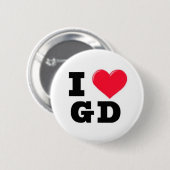 i hart-GD Ronde Button 5,7 Cm (Voorkant /achterkant)