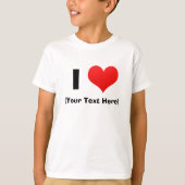 I hart Gepersonaliseerde T-Shirten T-shirt (Voorkant)