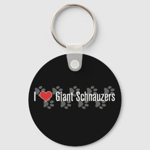I (hart) Giant Schnauzers Sleutelhanger