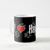 I (hart) Havanees Koffiemok (Voorkant links)