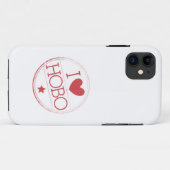 I (hart) HOBO Case-Mate iPhone Case (Achterkant (horizontaal))