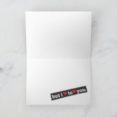 i hart houden-op parenkaart te haten feestdagen kaart (Binnen)