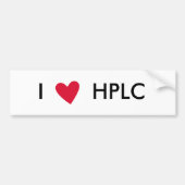I hart HPLC-sticker Bumpersticker (Voorkant)