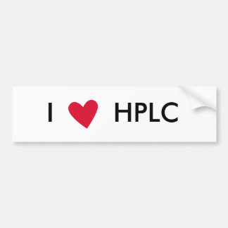 I hart HPLC-sticker Bumpersticker