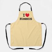 I hart hummus ❤ Aangepaste kleur keuken schorten (Voorkant)