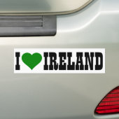 I [hart] Ierland Bumpersticker (Op auto)
