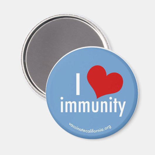 I Hart Immuniteit Magneet Rond (Voorkant / Achterkant)