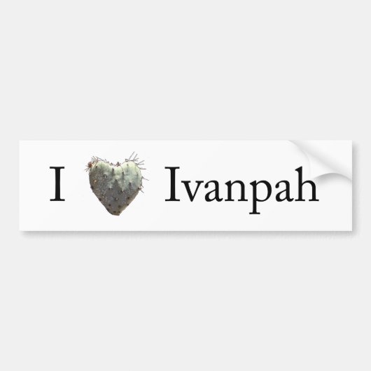 I [hart] Ivanpah Bumpersticker (Voorkant)