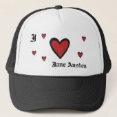 I hart Jane Austen Trucker Pet (Voorkant)