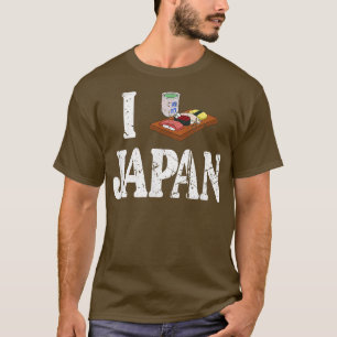 I Hart Japan Ik Hou van Japans Sushi Love Japan Ka T-shirt