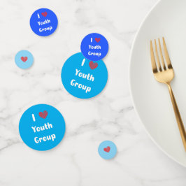 I Hart Jeugdgroep Tafel Confetti