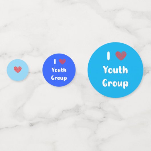 I Hart Jeugdgroep Tafel Confetti (Achterkanten)