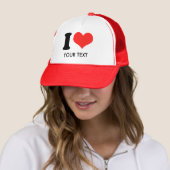 I HART (jouw tekst) Trucker Pet (In situ)