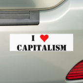 I(hart)kapitalisme Bumpersticker (Op auto)