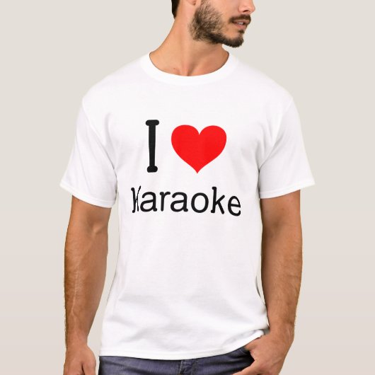 I (hart) Karaoke T-shirt (Voorkant)