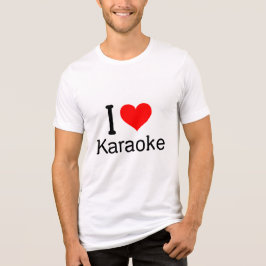 I (hart) Karaoke Tri-Blend Shirt