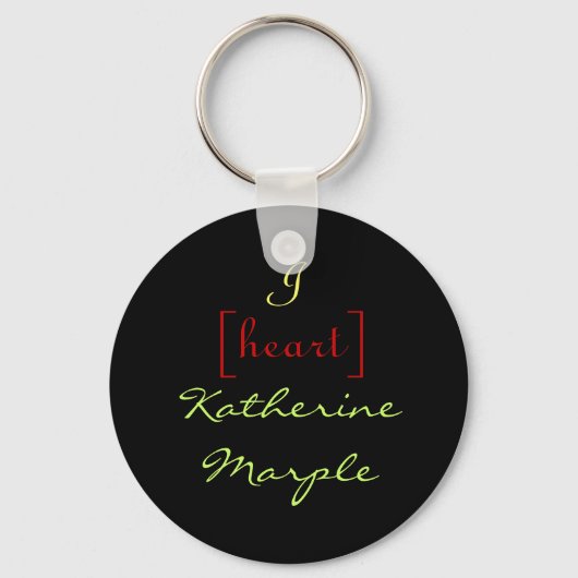 I [hart] Katherine Marple Sleutelhanger (Voorkant)