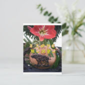 I (Hart) Kenia Buffalo Patch/Print Briefkaart (Staand voorkant)