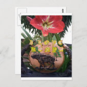 I (Hart) Kenia Buffalo Patch/Print Briefkaart (Voorkant / Achterkant)