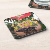 I (Hart) Kenia Buffalo Patch/Print Drankjes Onderzetter (Linkerzijde)