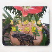 I (Hart) Kenia Buffalo Patch/Print Muismat (Voorkant)