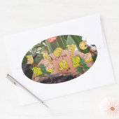 I (Hart) Kenia Buffalo Patch/Print Ovale Sticker (Envelop)