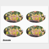 I (Hart) Kenia Buffalo Patch/Print Ovale Sticker (Vel)