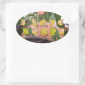 I (Hart) Kenia Buffalo Patch/Print Ovale Sticker (Tas)