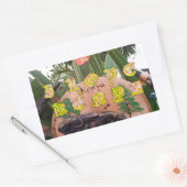 I (Hart) Kenia Buffalo Patch/Print Rechthoekige Sticker (Envelop)