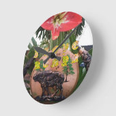 I (Hart) Kenia Buffalo Patch/Print Ronde Klok (Hoek)