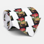 I (Hart) Kenia Buffalo Patch/Print Stropdas (Opgerold)