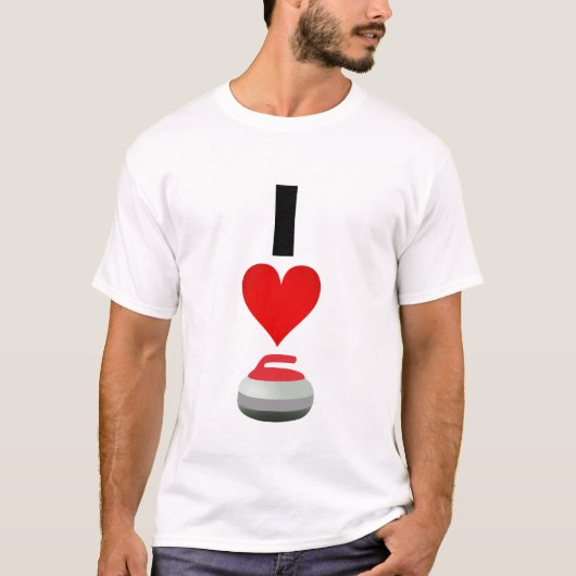 i [hart] [krullen] t-shirt (Voorkant)