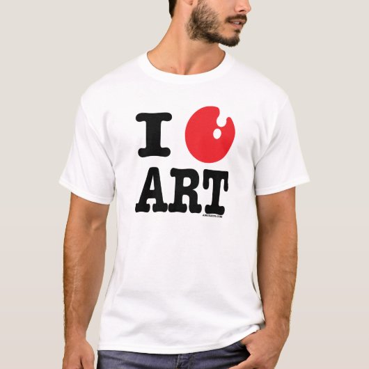 I (hart) kunst t-shirt (Voorkant)