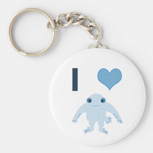 I hart (liefde) Ningen Sleutelhanger (Voorkant)