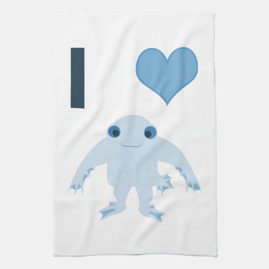 I hart (liefde) Ningen Theedoek (Verticaal)