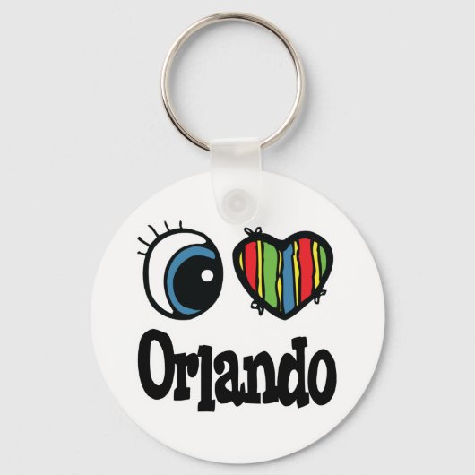 I Hart (Liefde) Orlando Sleutelhanger (Voorkant)