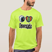 I Hart (Liefde) Oswaldo T-shirt (Voorkant)