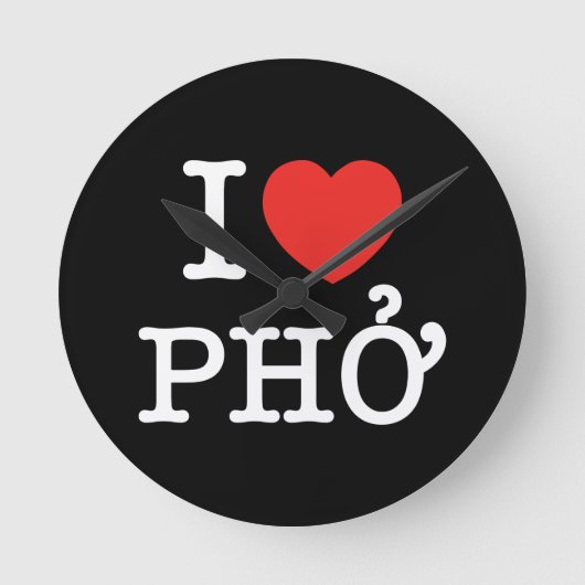 I Hart (Liefde) Pho Ronde Klok (Voorkant)