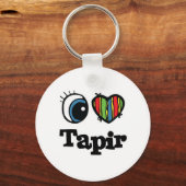 I Hart (Liefde) Tapir Sleutelhanger (Voorkant)