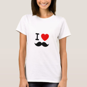 I hart-/liefdesmustaches / Mustaches T-shirt