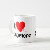 I Hart (Love) Computers Mok (Voorkant links)