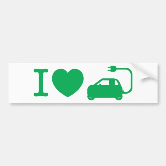 I Hart {Love} NEVs Bumpersticker (Voorkant)