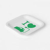 I Hart {Love} NEVs Papieren Bordje (Gebogen)