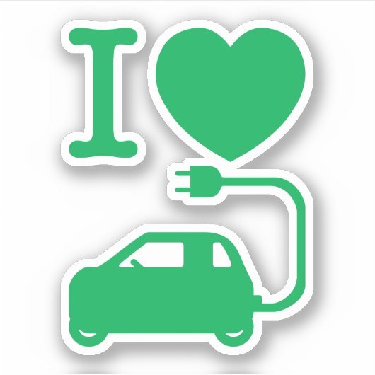 I Hart {Love} NEVs Sticker (Voorkant)