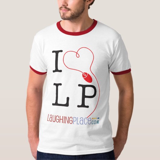 I (hart) LP front design T-shirt (Voorkant)