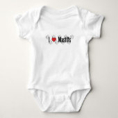 I (hart) Mastiffs Romper (Voorkant)