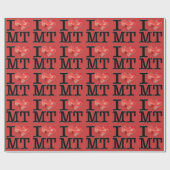 I (hart) MeaT Cadeaupapier (Vlak)