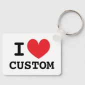 I hart metal sleutelhanger sjabloon (Voorkant)