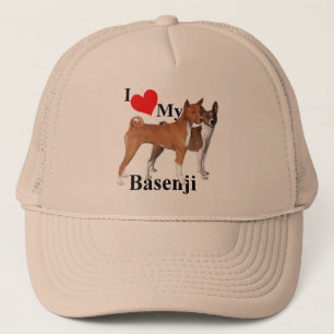 I Hart Mijn Basenji Trucker Pet