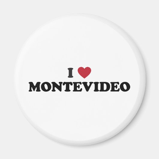 I Hart Montevideo Uruguay Magneet (Voorkant)